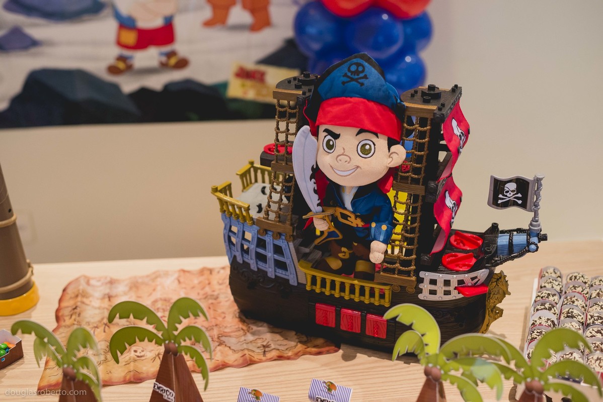 Festa infantil 5 anos Enrico, realizado em Brasilia-DF, abril de 2016. Tema da festa, Pirata.