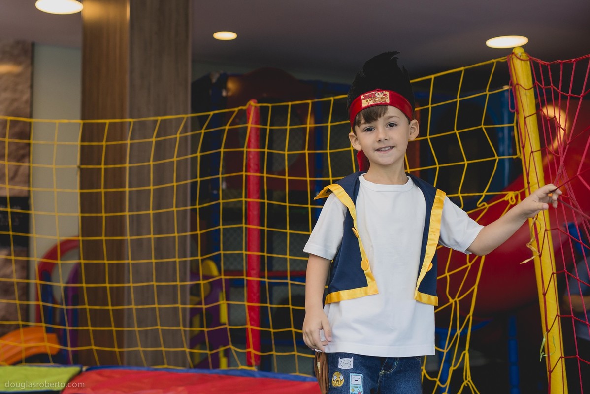 Festa infantil 5 anos Enrico, realizado em Brasilia-DF, abril de 2016. Tema da festa, Pirata.