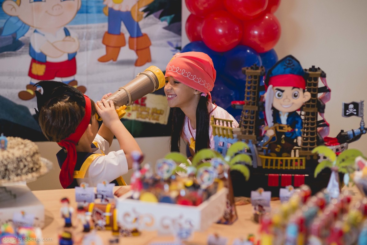 Festa infantil 5 anos Enrico, realizado em Brasilia-DF, abril de 2016. Tema da festa, Pirata.