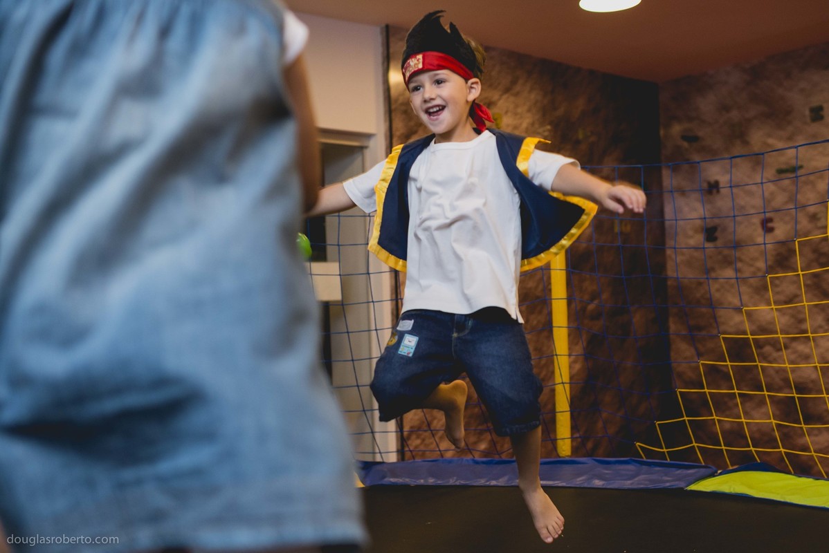 Festa infantil 5 anos Enrico, realizado em Brasilia-DF, abril de 2016. Tema da festa, Pirata.