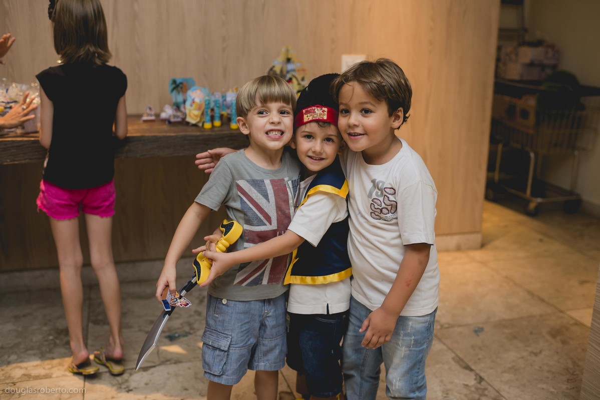 Festa infantil 5 anos Enrico, realizado em Brasilia-DF, abril de 2016. Tema da festa, Pirata.