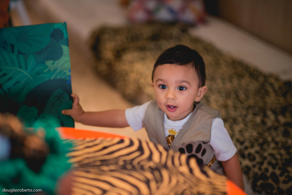 Festa Infantil Raphael Aniversário de 1 ano, realizado em Brasília-DF. Tema Safari