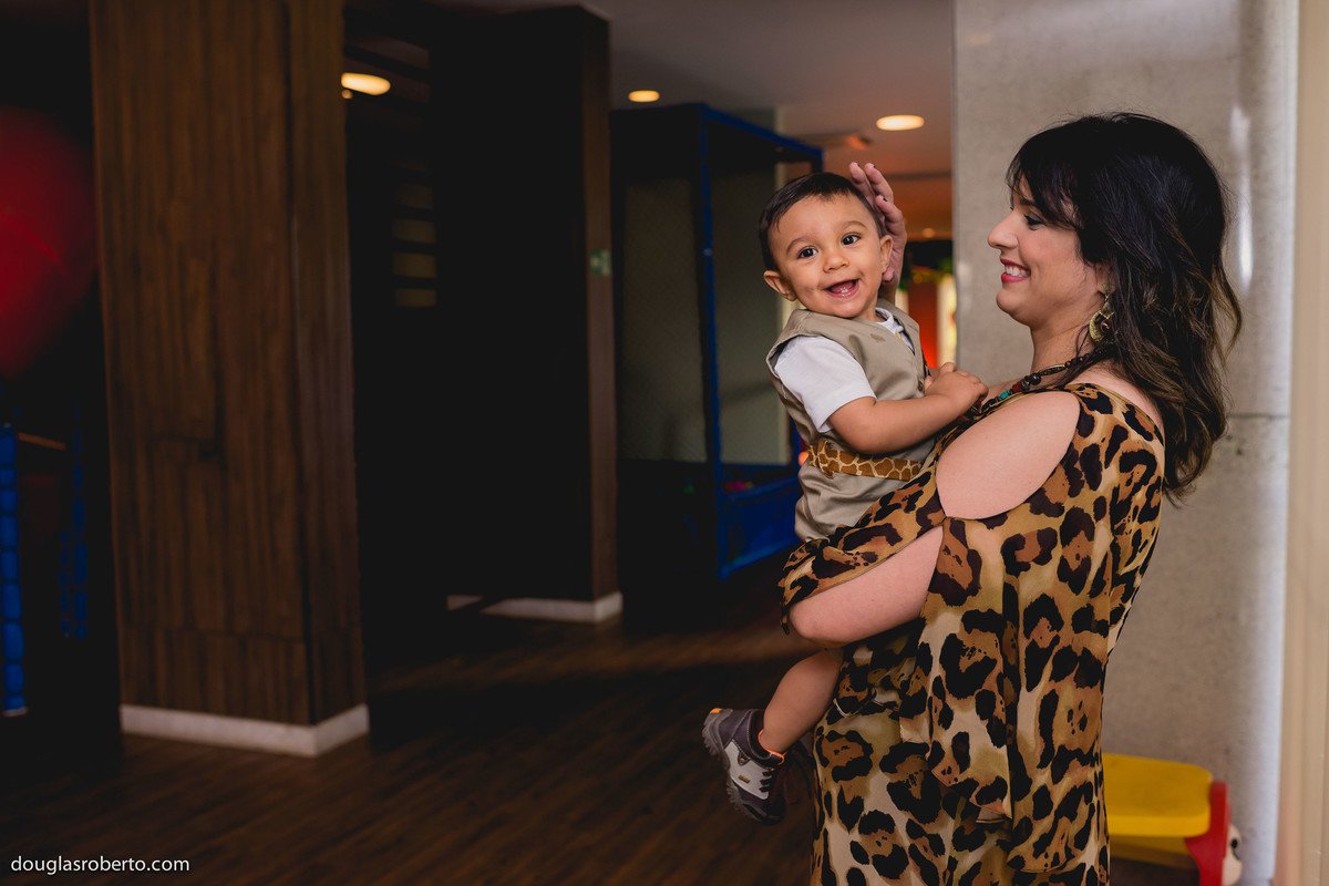 Festa Infantil Raphael Aniversário de 1 ano, realizado em Brasília-DF. Tema Safari