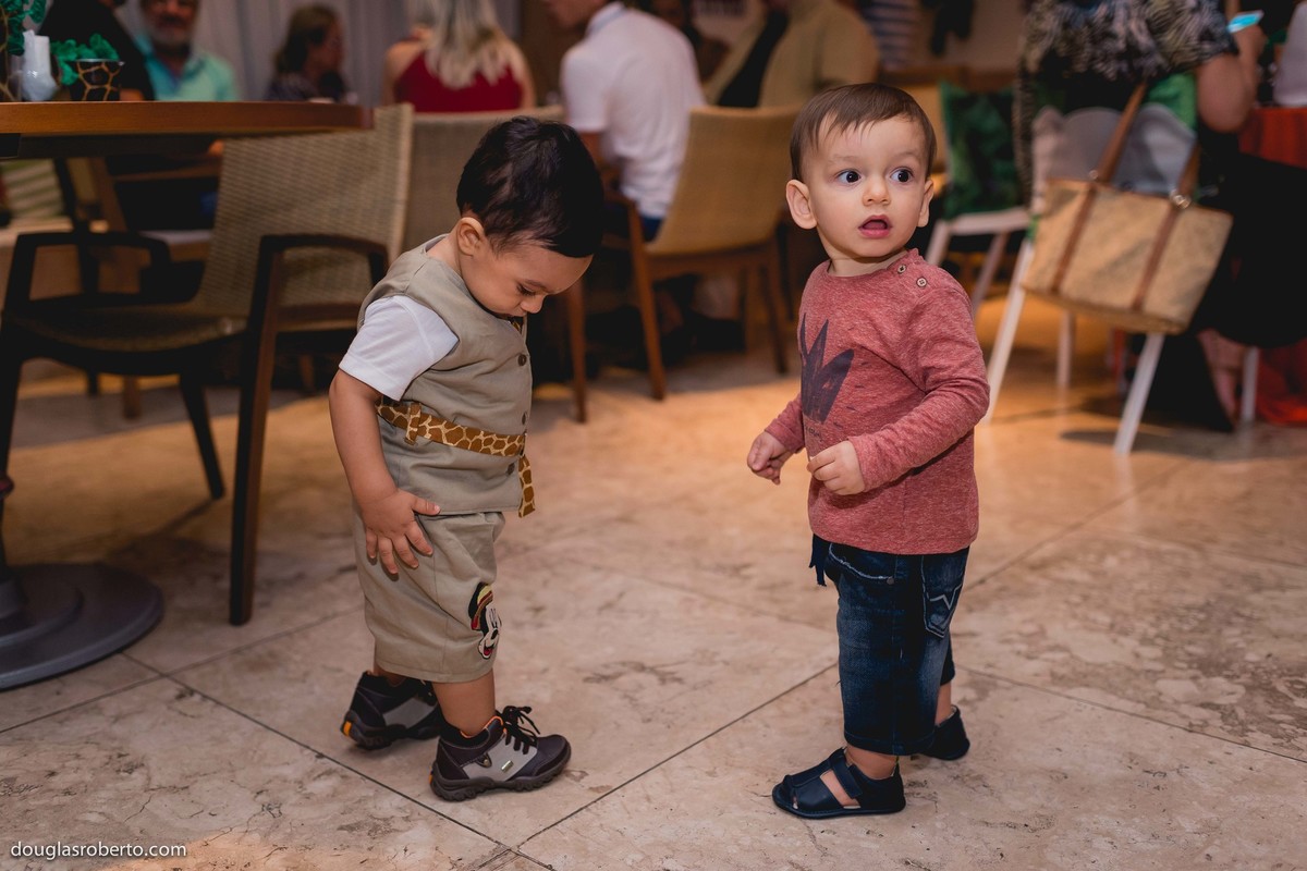 Festa Infantil Raphael Aniversário de 1 ano, realizado em Brasília-DF. Tema Safari