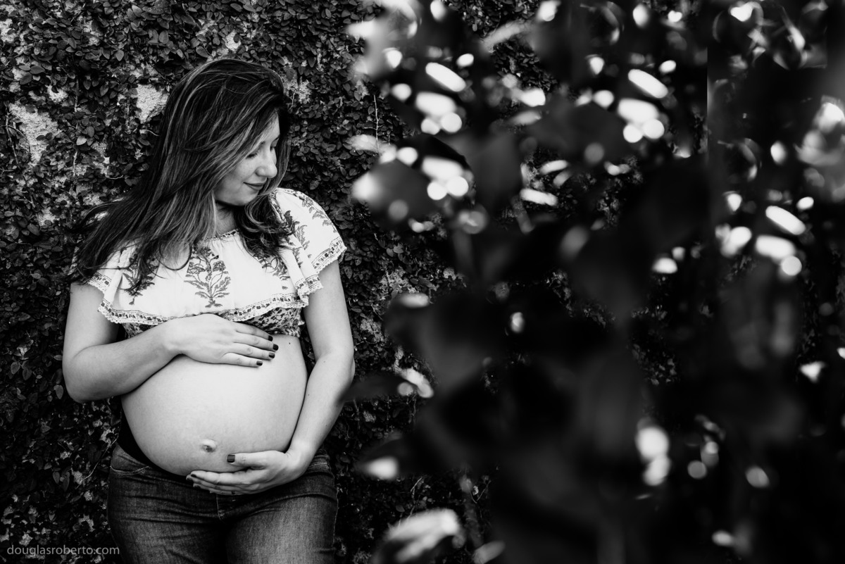 ensaio gestante em casa