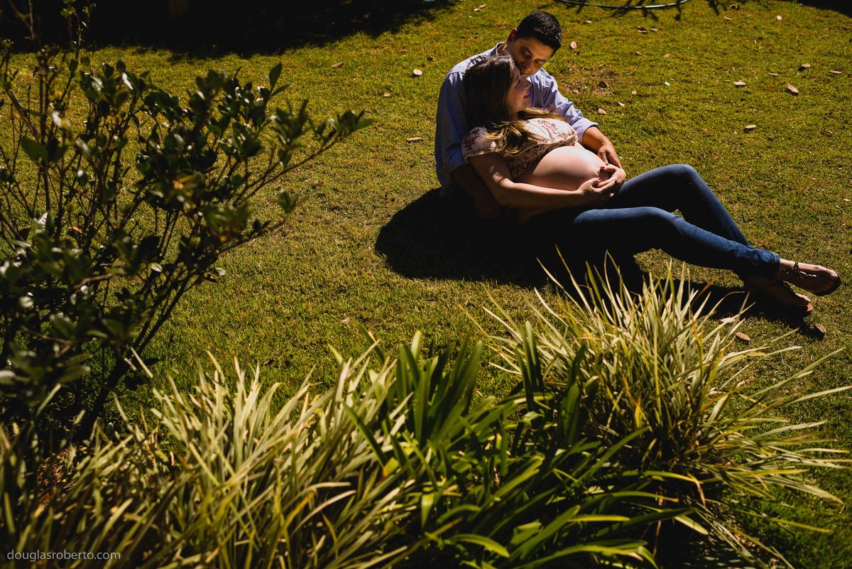 ensaio gestante em casa