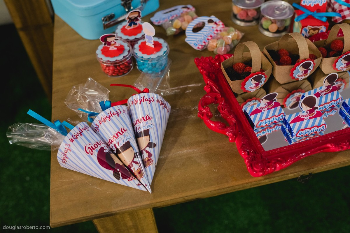 Festa Infantil Giovanna Aniversário de 3 anos, realizado em Santa Maria-DF. Chapeuzinho Vermelho.