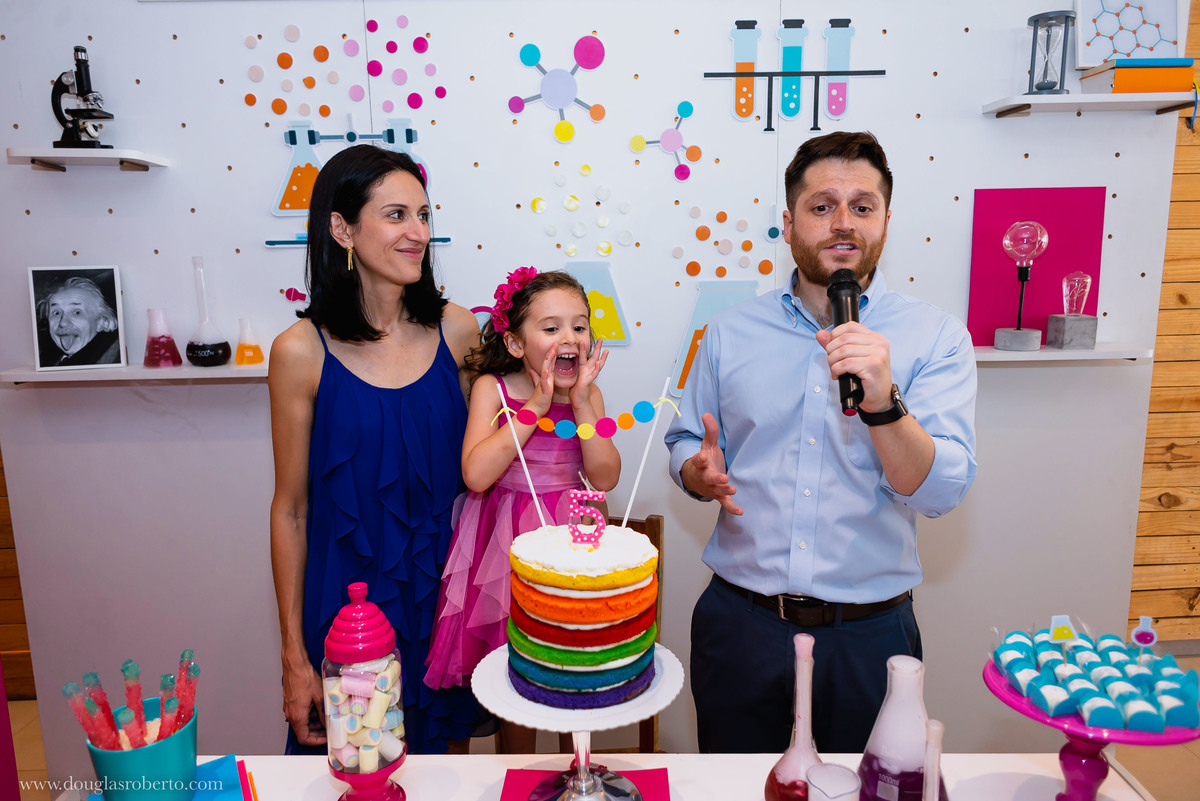 hora dos parabéns de Valentina