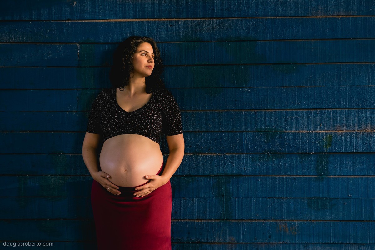 Ensaio gestante, realizado no Museu Vivo da Memória Candanga