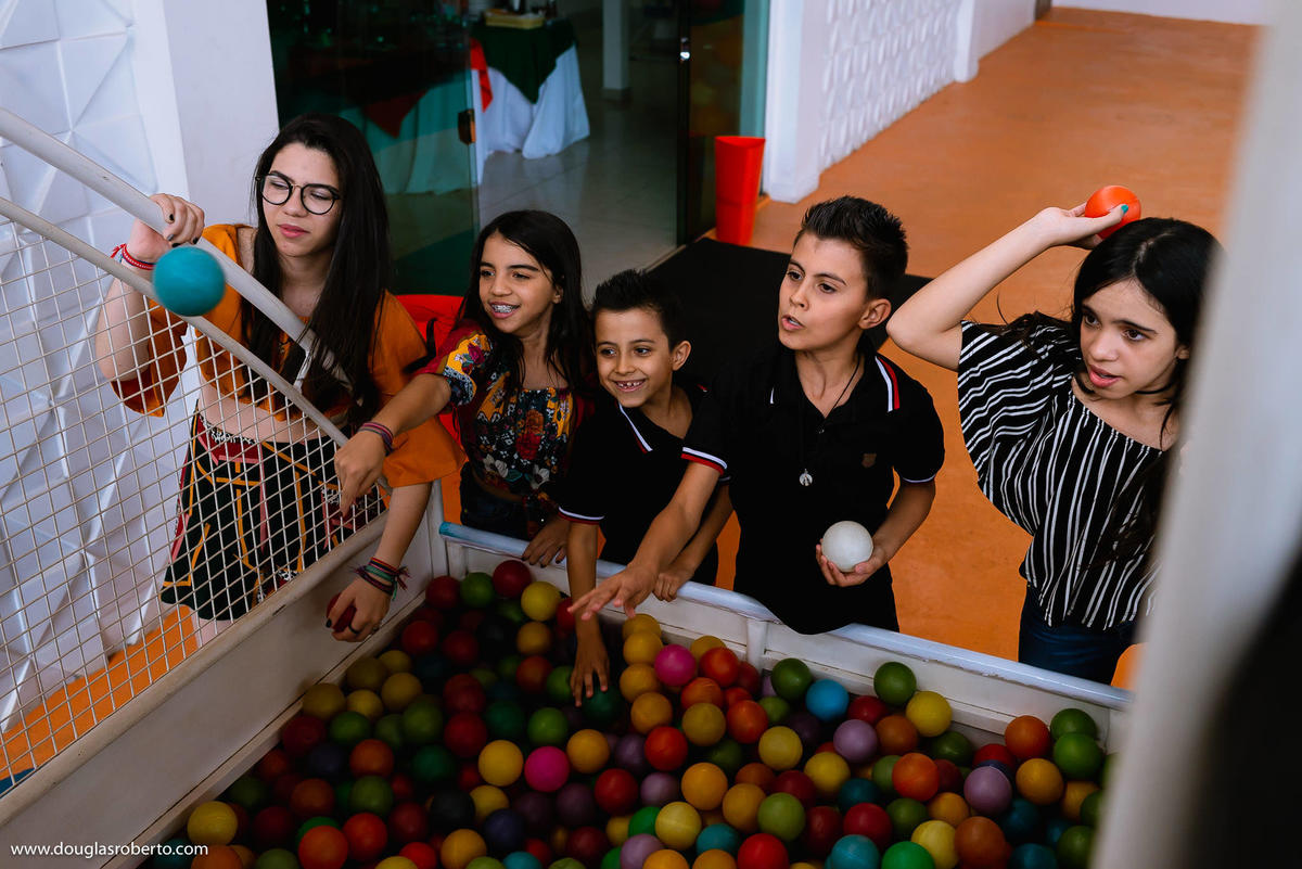 retrato com os amigos