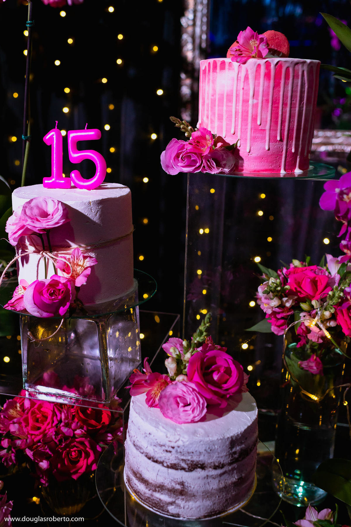 bolo de festa 15 anos na Fun House