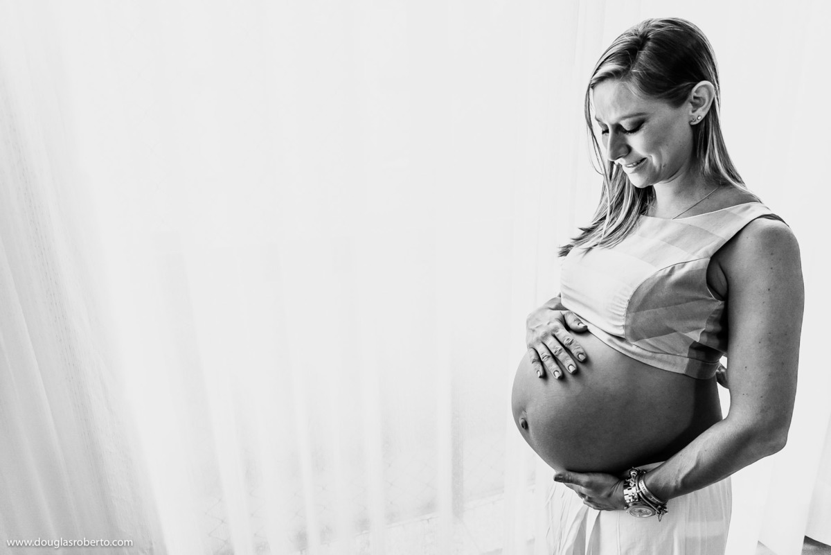 ensaio gestante em casa