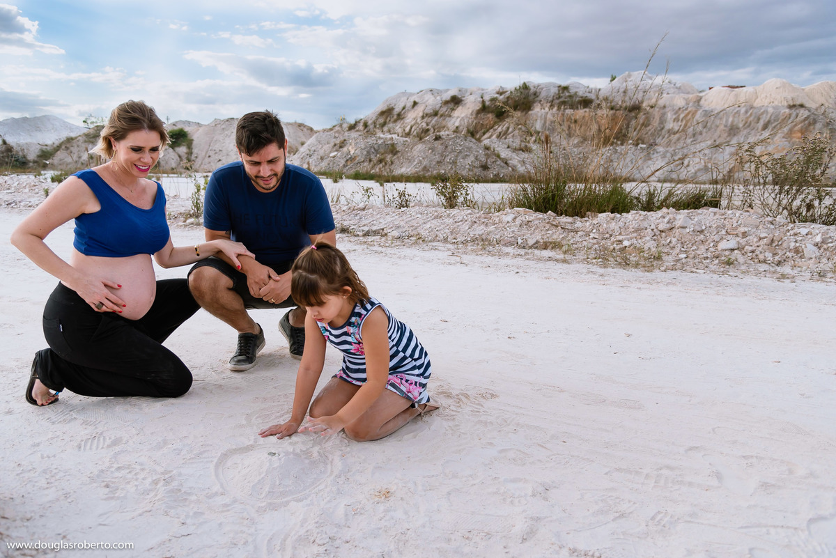 brincando com a filha