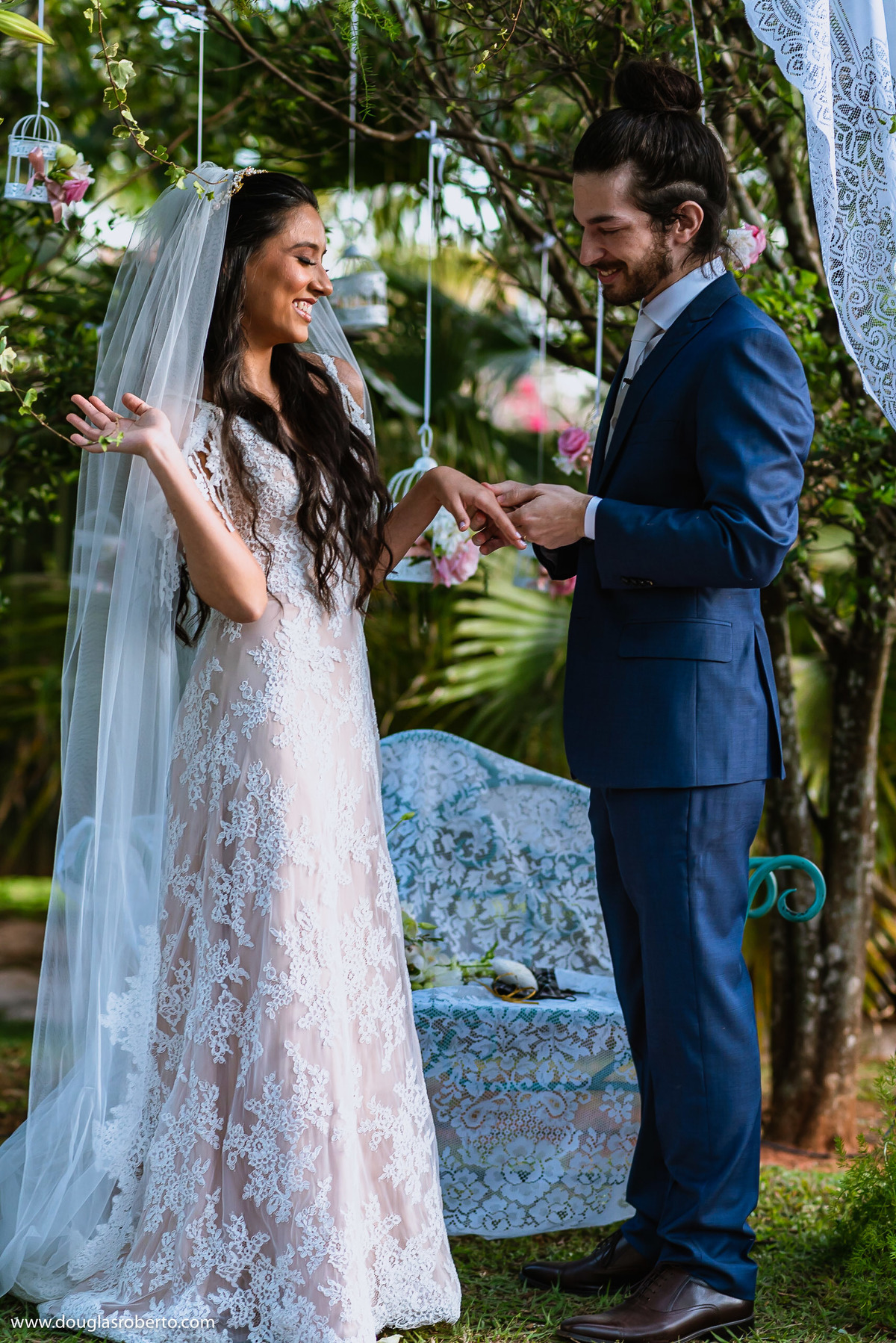 momento da aliança no cimento