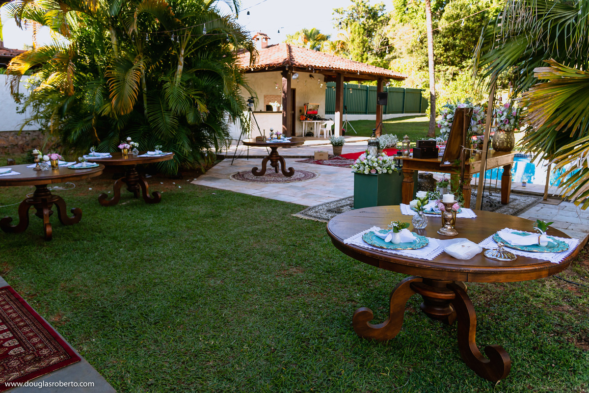 decoração de casamento em casa