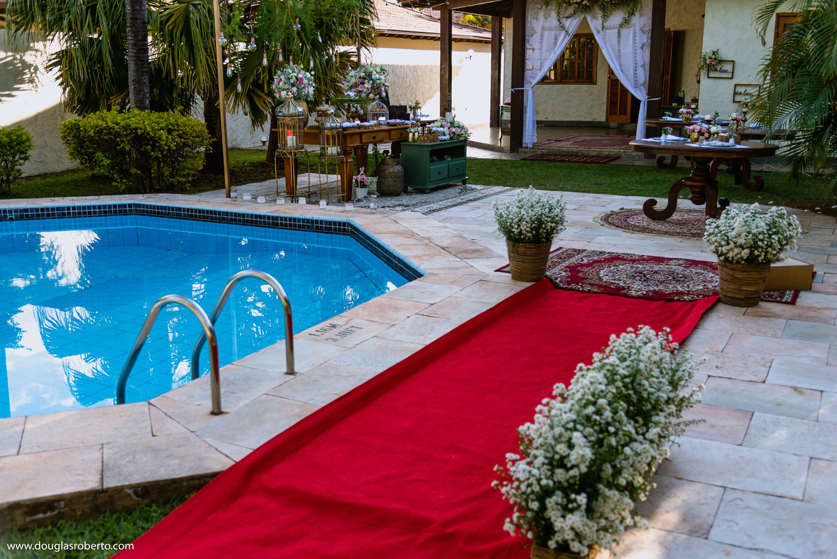 decoração de casamento em casa