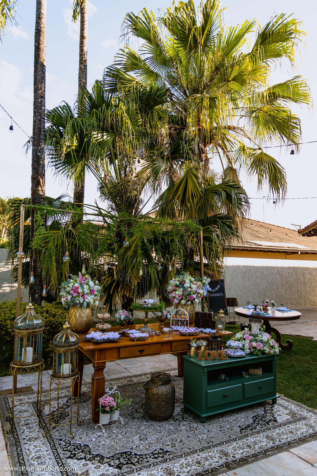 mesa do bolode casamento
