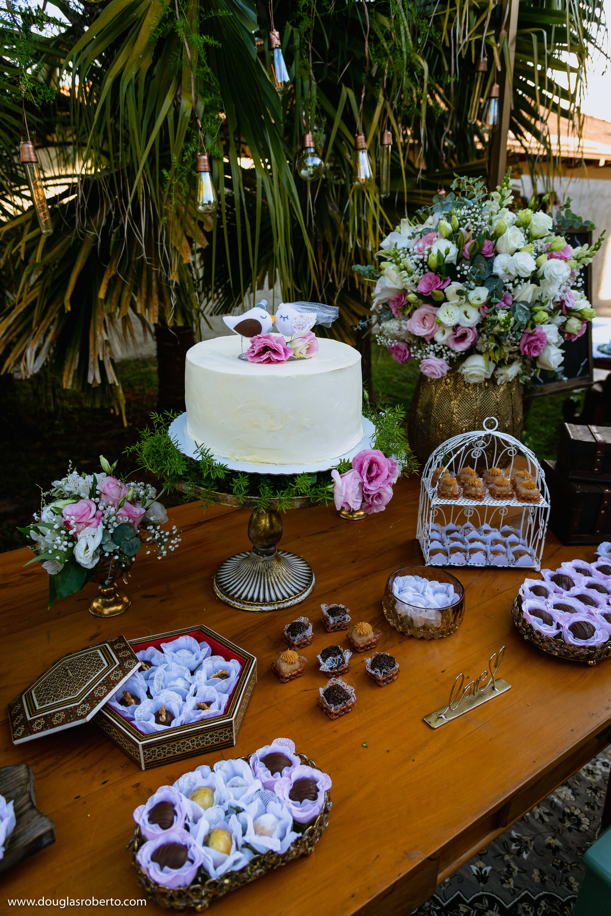 mesa do bolode casamento