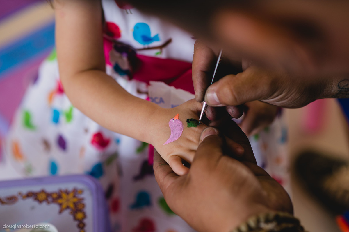 pintura em festa infantil