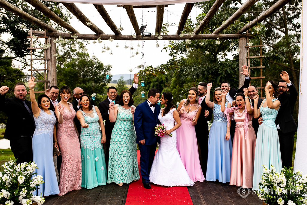 foto de casamento ao ar livre