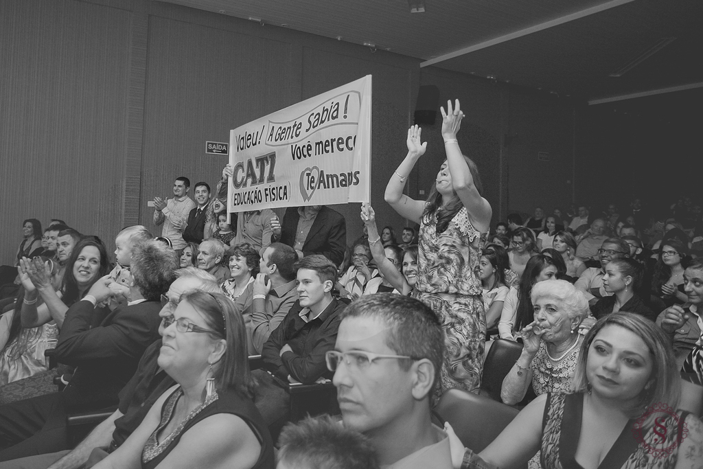 comemoração da família da formanda