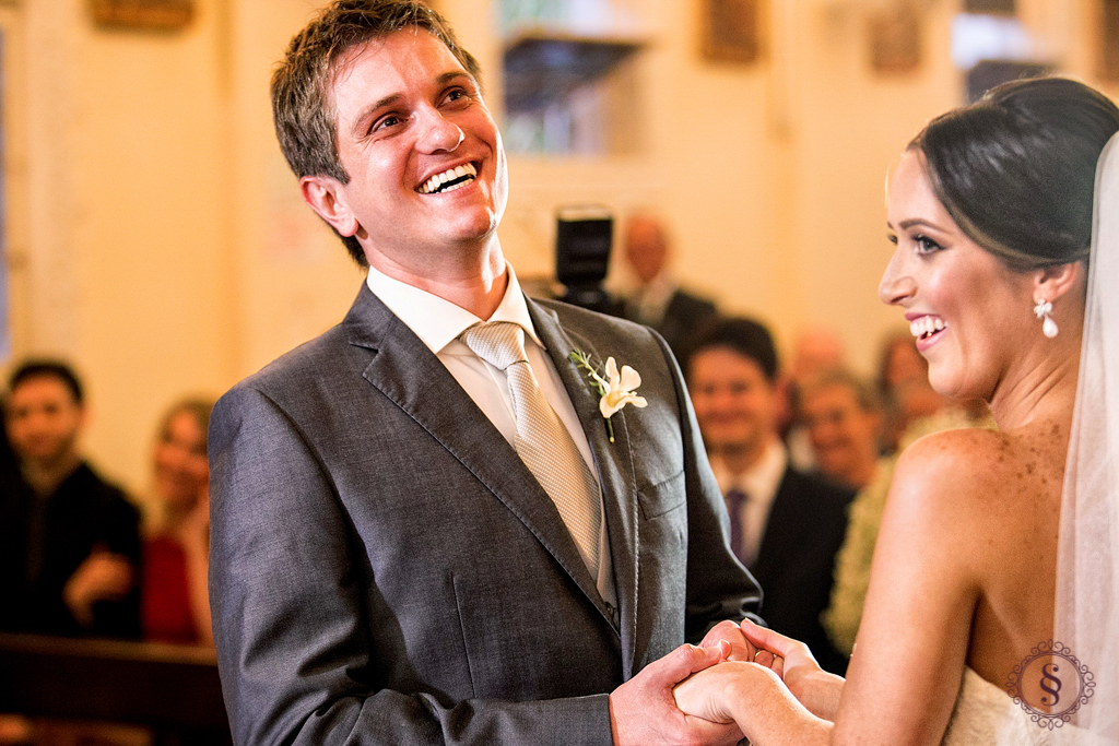 noivos antonio e carmen no altar