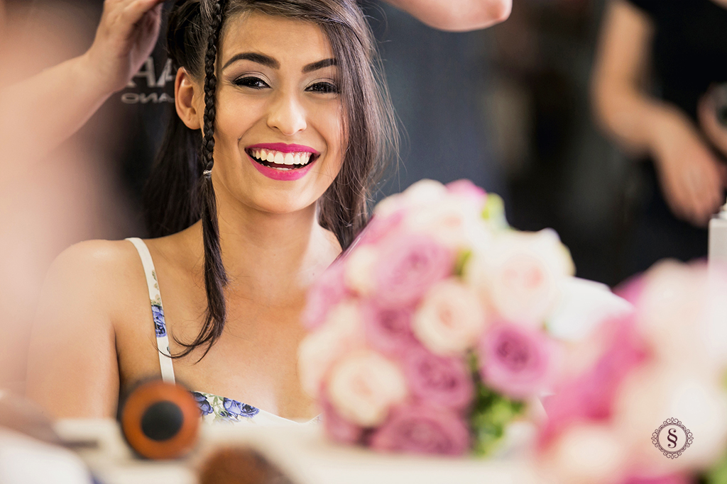 carol no making of para o grande dia cabelo de noiva