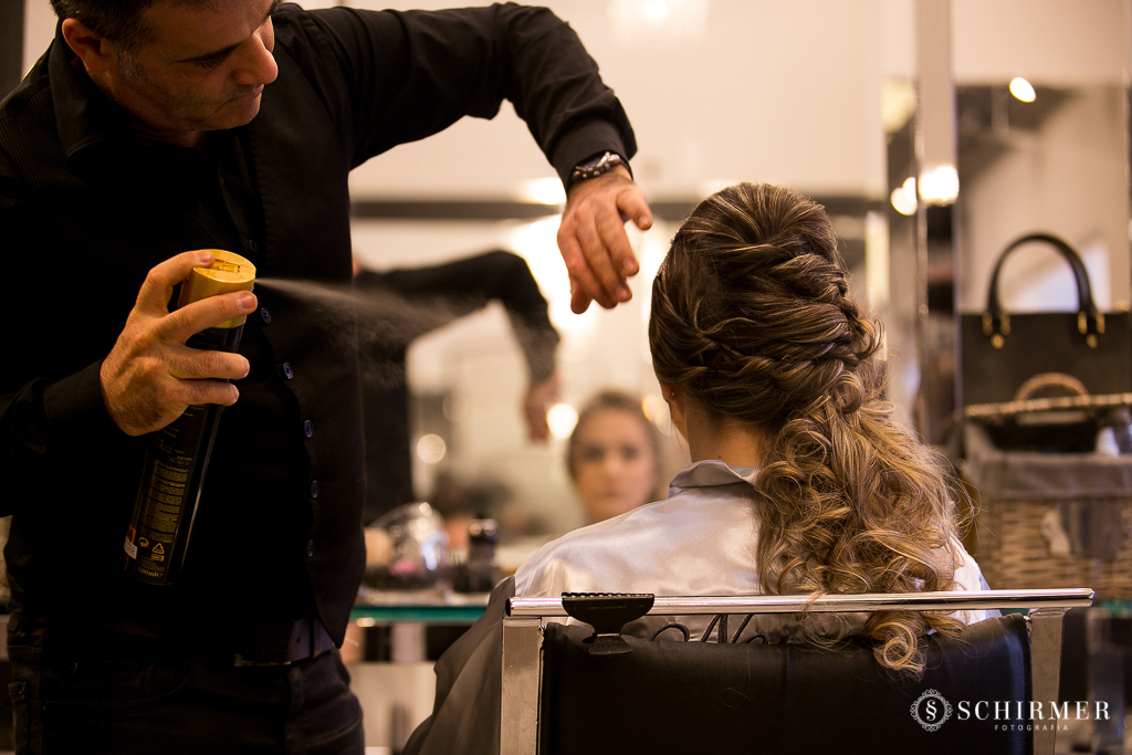 making of noiva andressa penteado detalhes