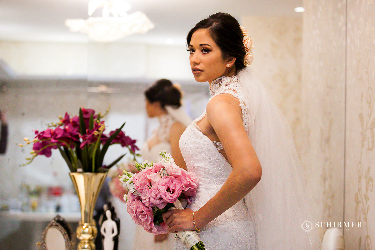 noiva pronta - buque de noiva bouquet flores véu de noiva schirmer fotografia