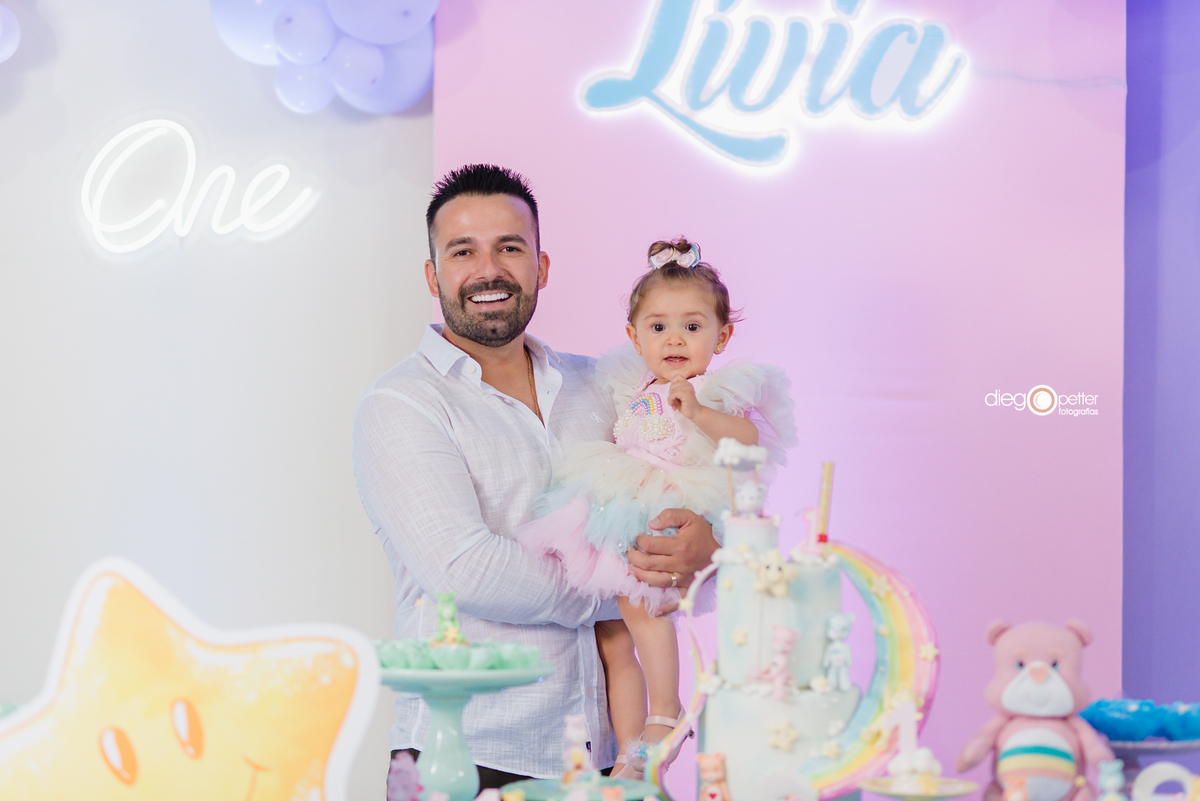 primeiro aninho lívia soledade com pai
