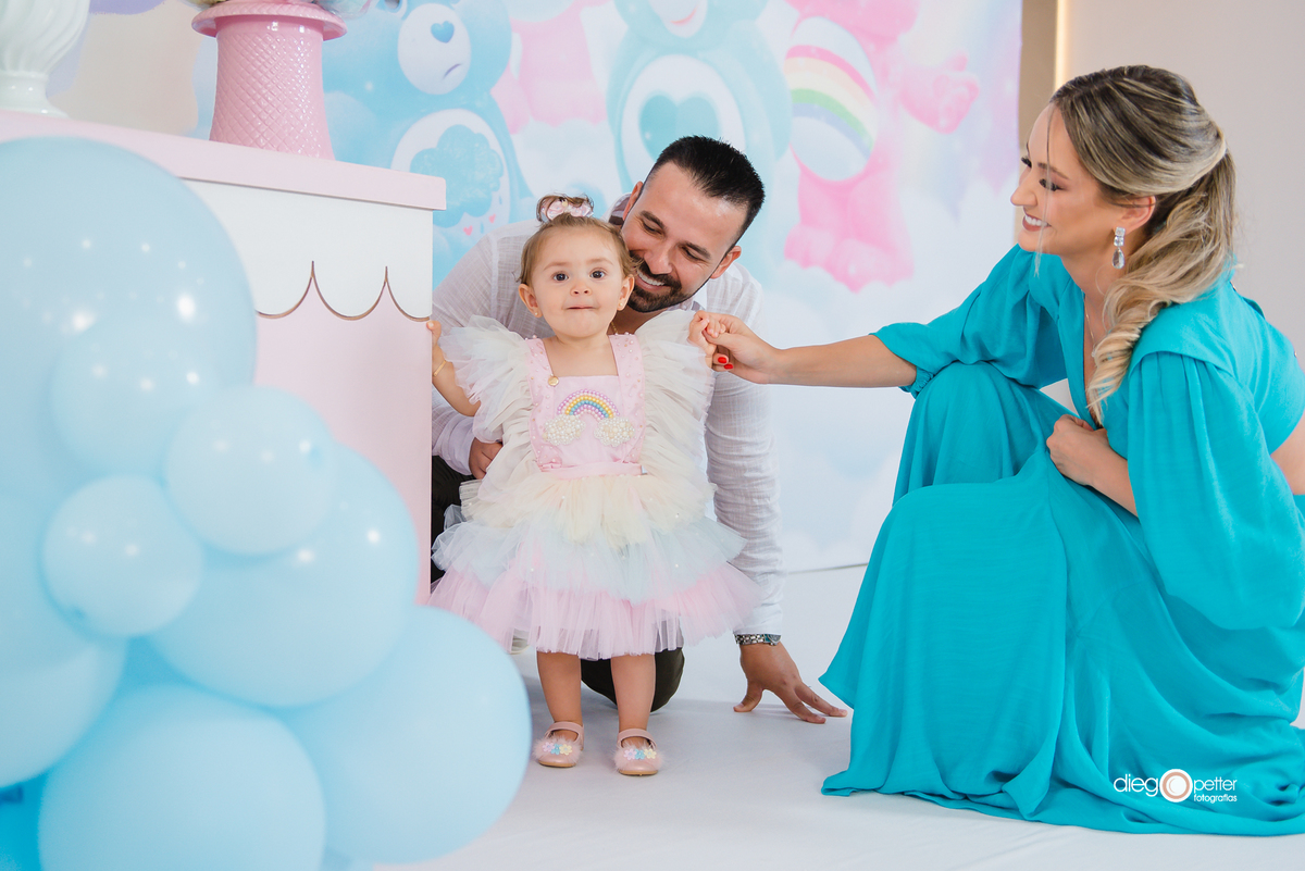 primeiro aninho lívia soledade com os pais