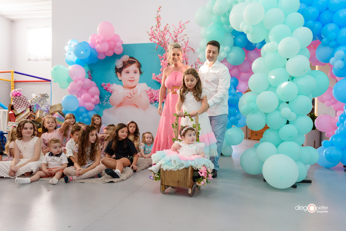 Rafaela 1 aninho aniversário infantil viale soledade entrada festa