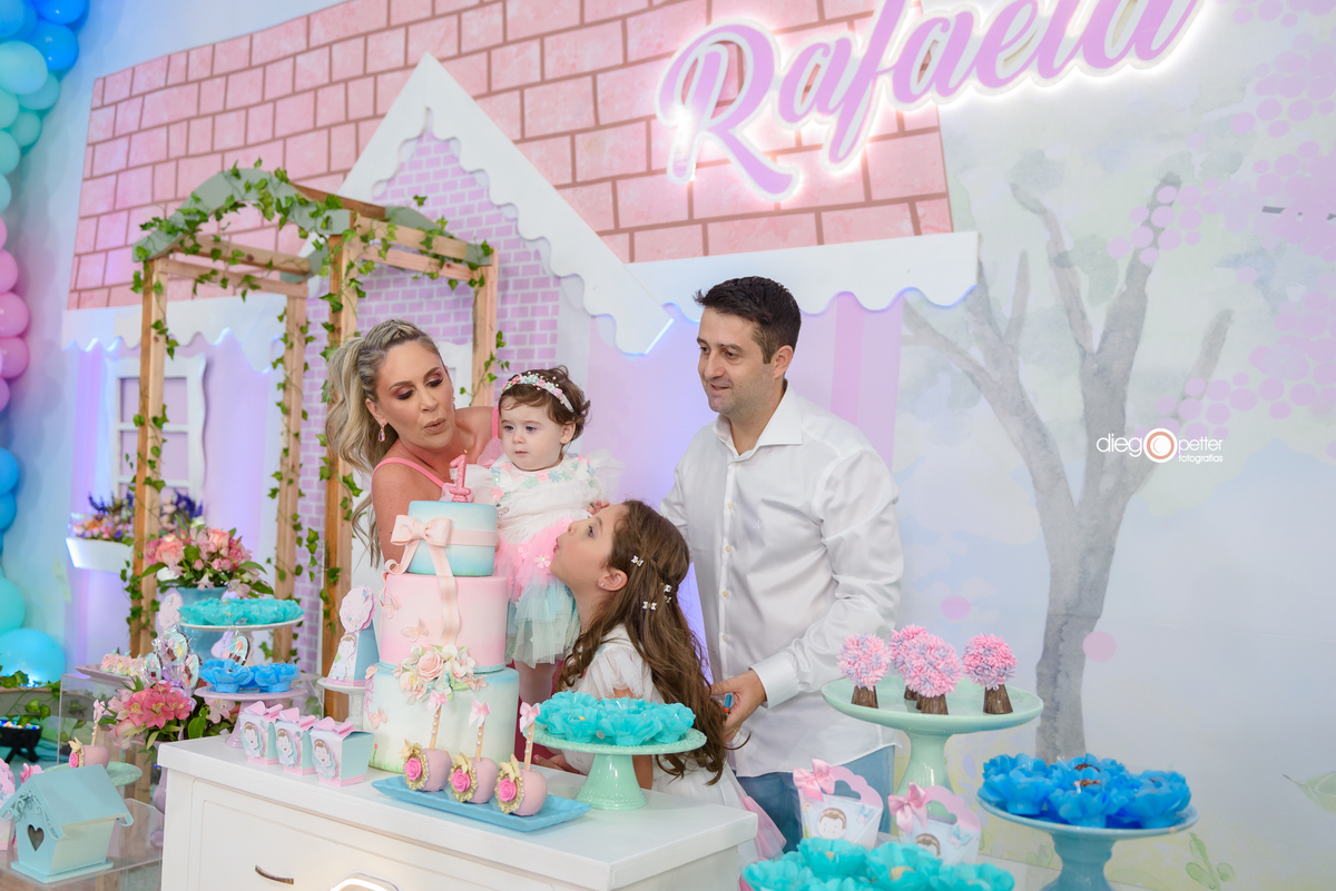 Rafaela 1 aninho aniversário infantil viale soledade parabéns vela bolo