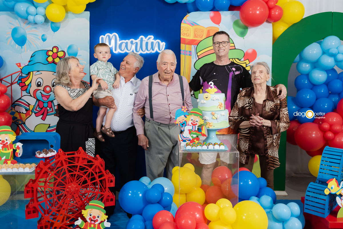 bizavó e avós aniversário do martin viale eventos soledade 3 aninhos