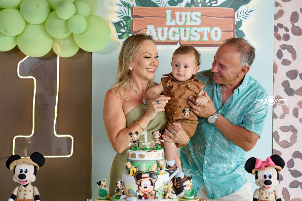 luis augusto 1º aninho aniversário infantil com avós