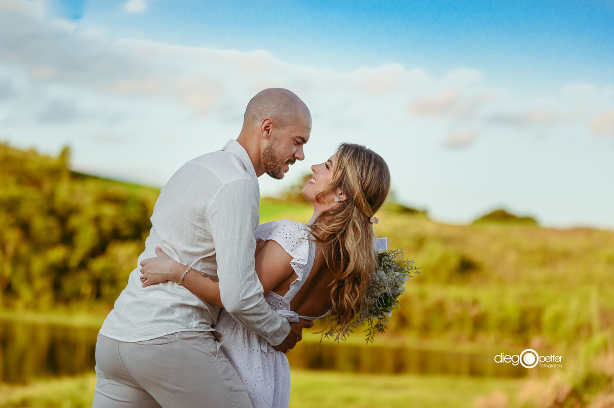 ensaio pré-casamento nas terras do casal