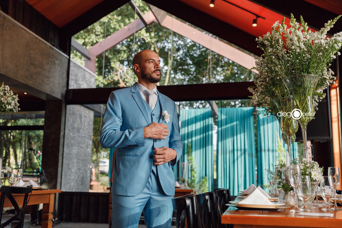 noivo no dia do casamento