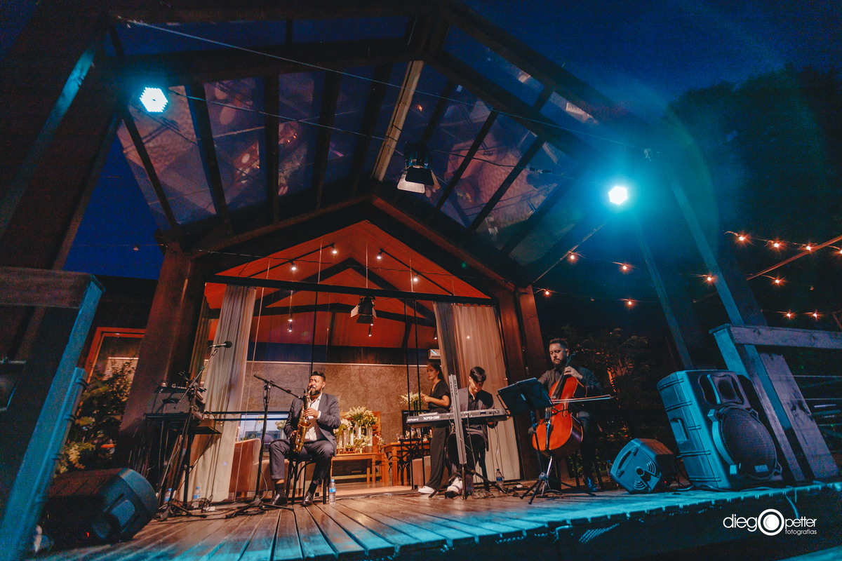 orquestra no casamento externo