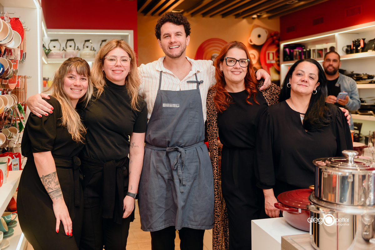 experiência gastronômica le creuset Ricardo Dornelles e equipe