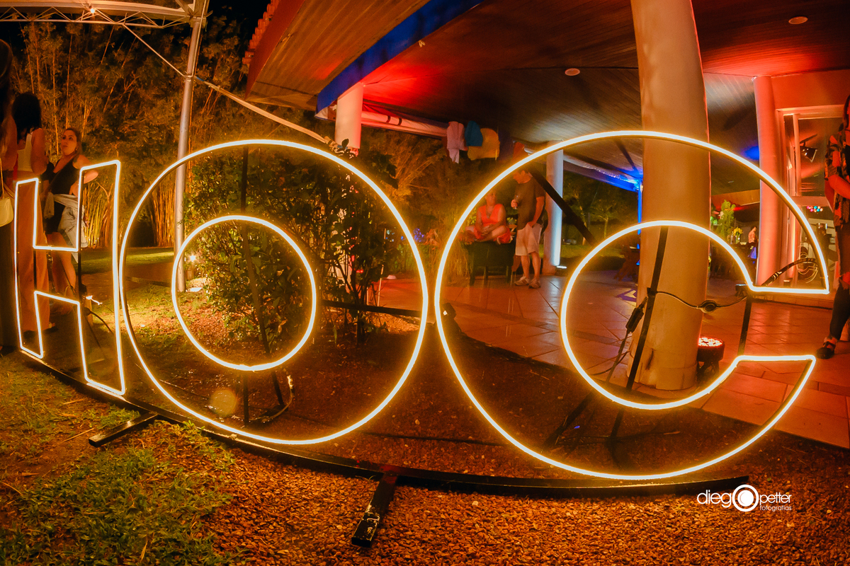 letreiro led com nome da empresa