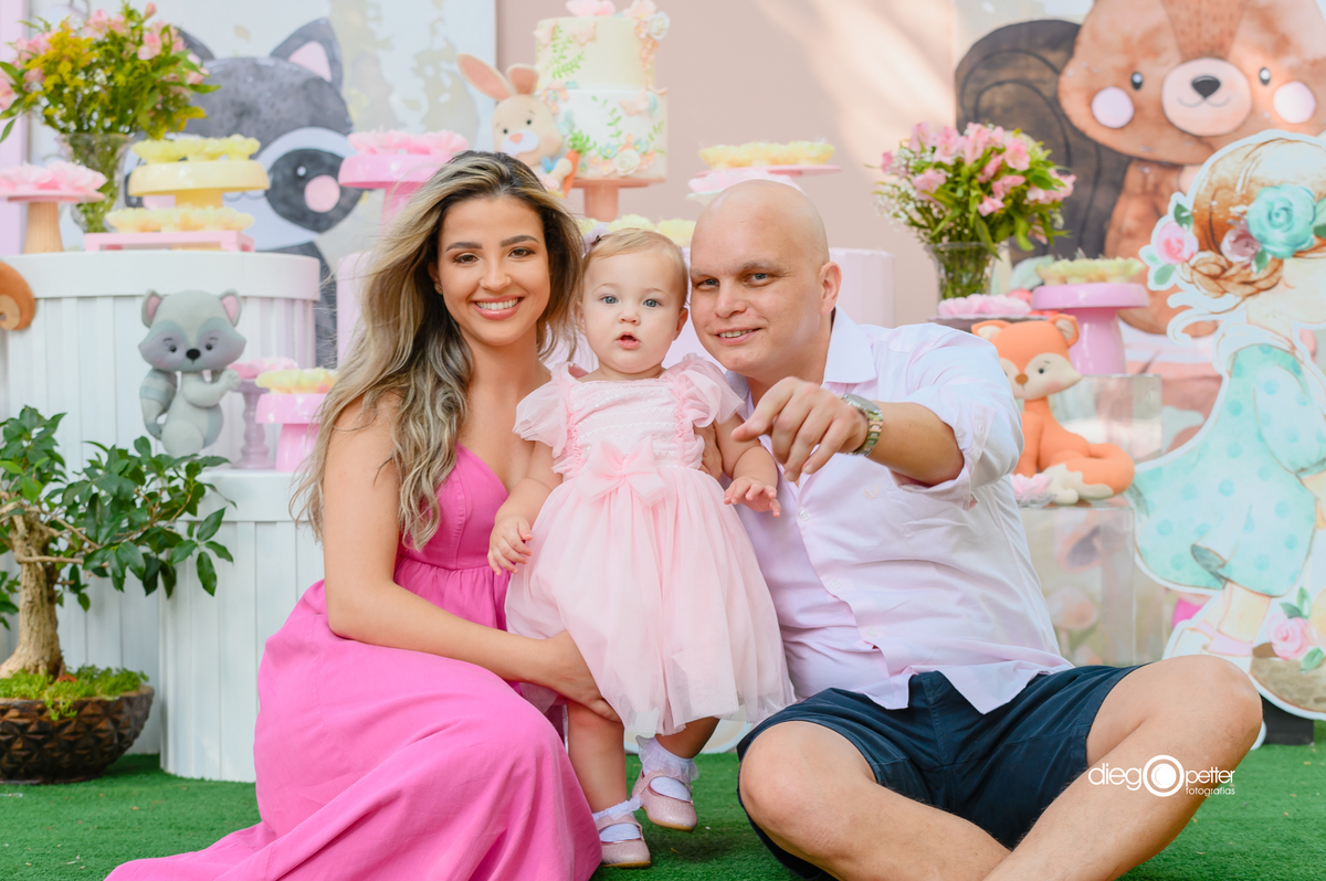 foto 1 ano com os pais