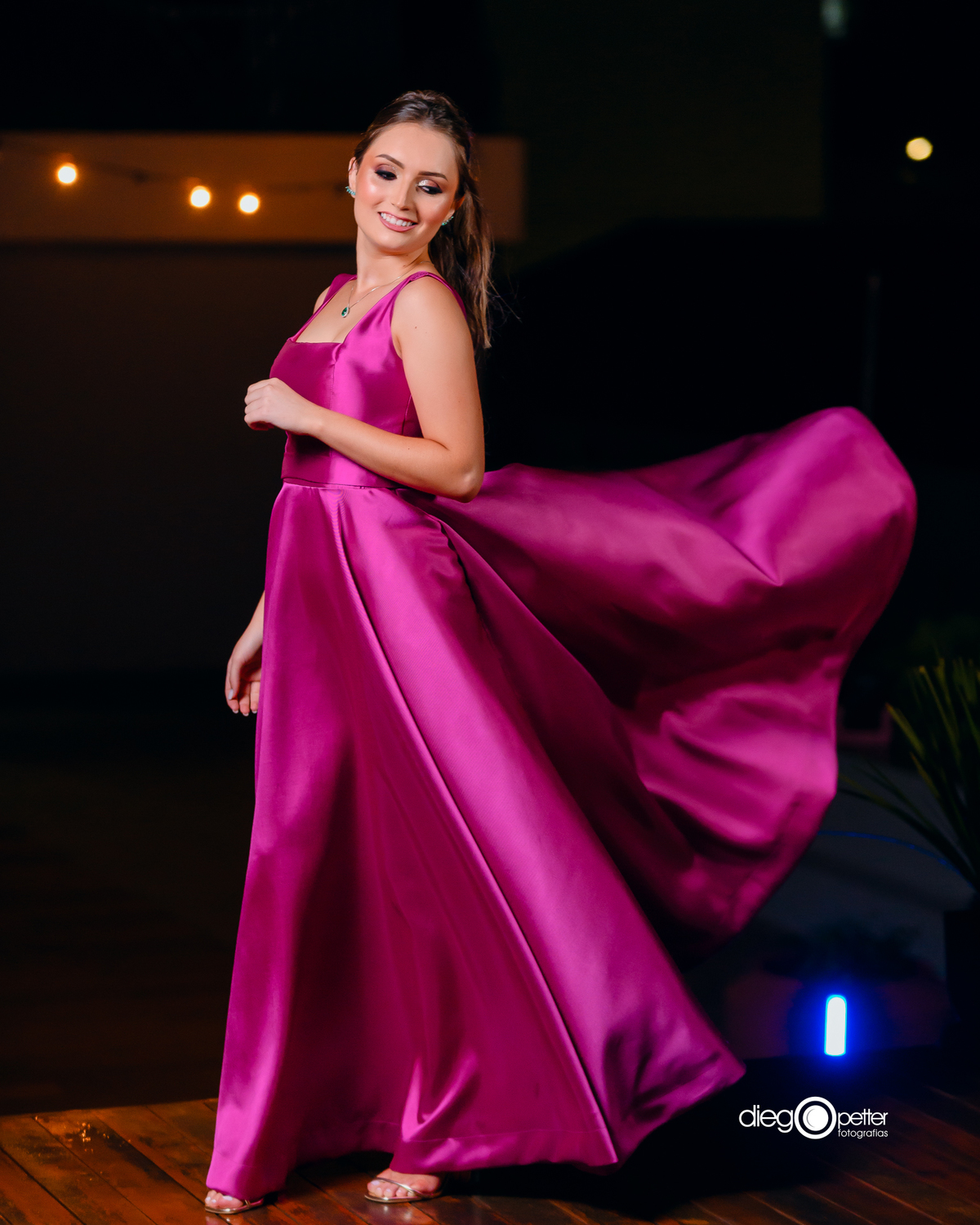 ensaio com vestido de formanda