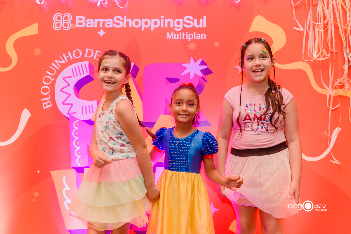 painel para fotos no carnaval do shopping