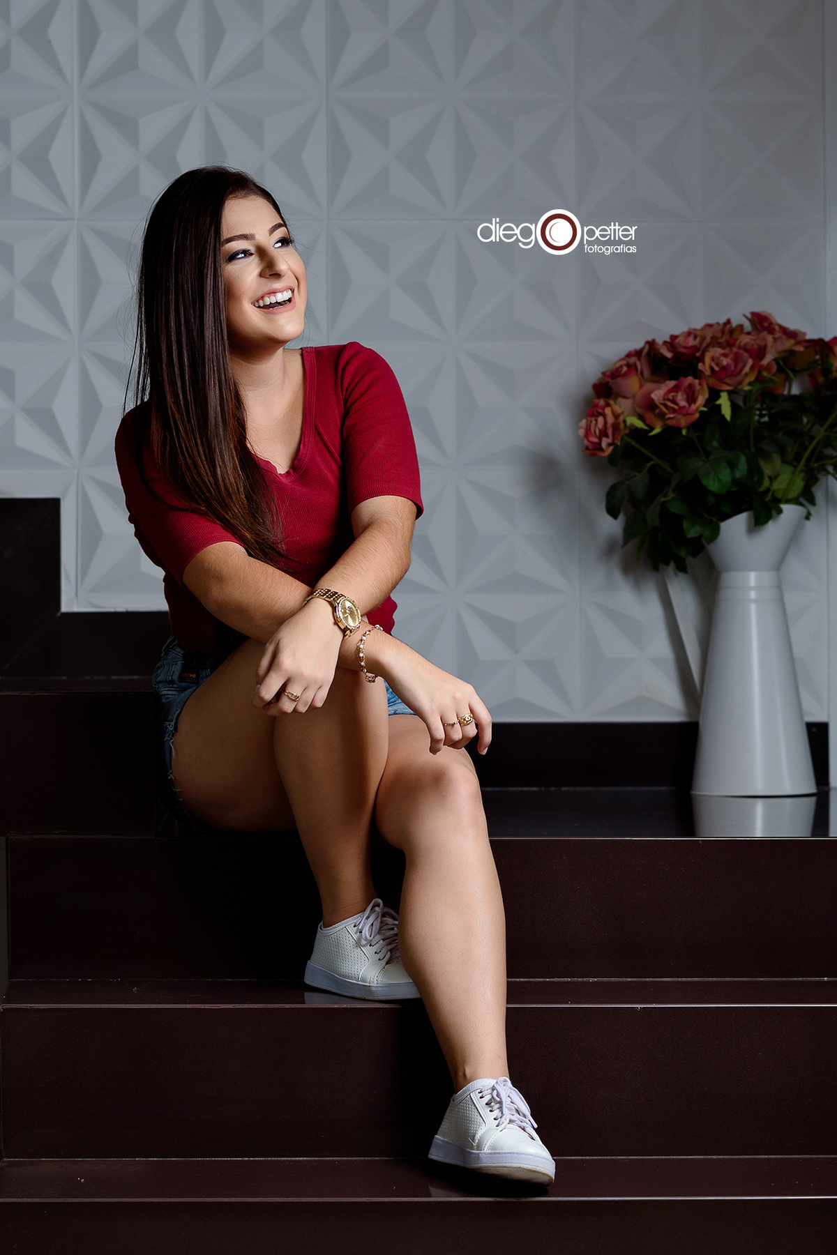 ensaio 15 anos na escada