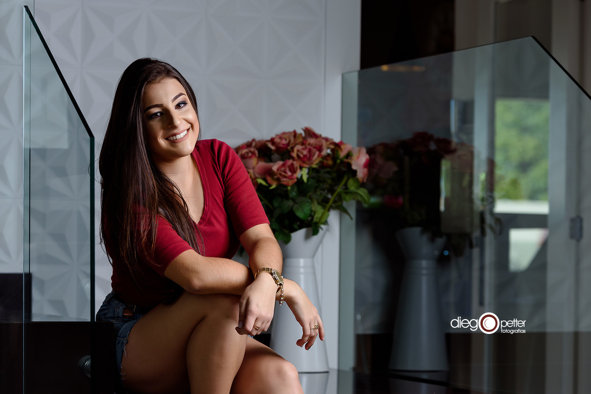 ensaio 15 anos dentro de casa