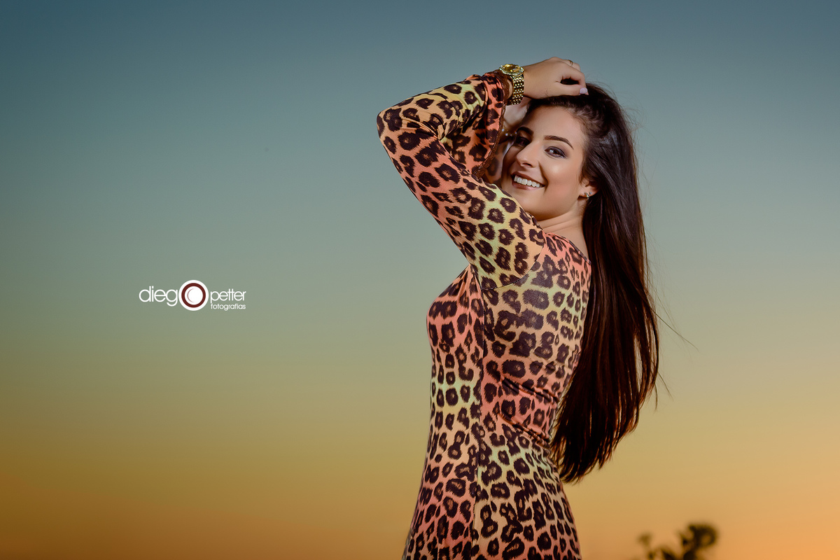 ensaio 15 anos no por do sol