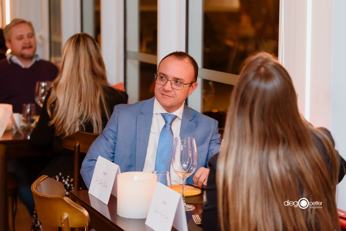 clientes em evento de shopping