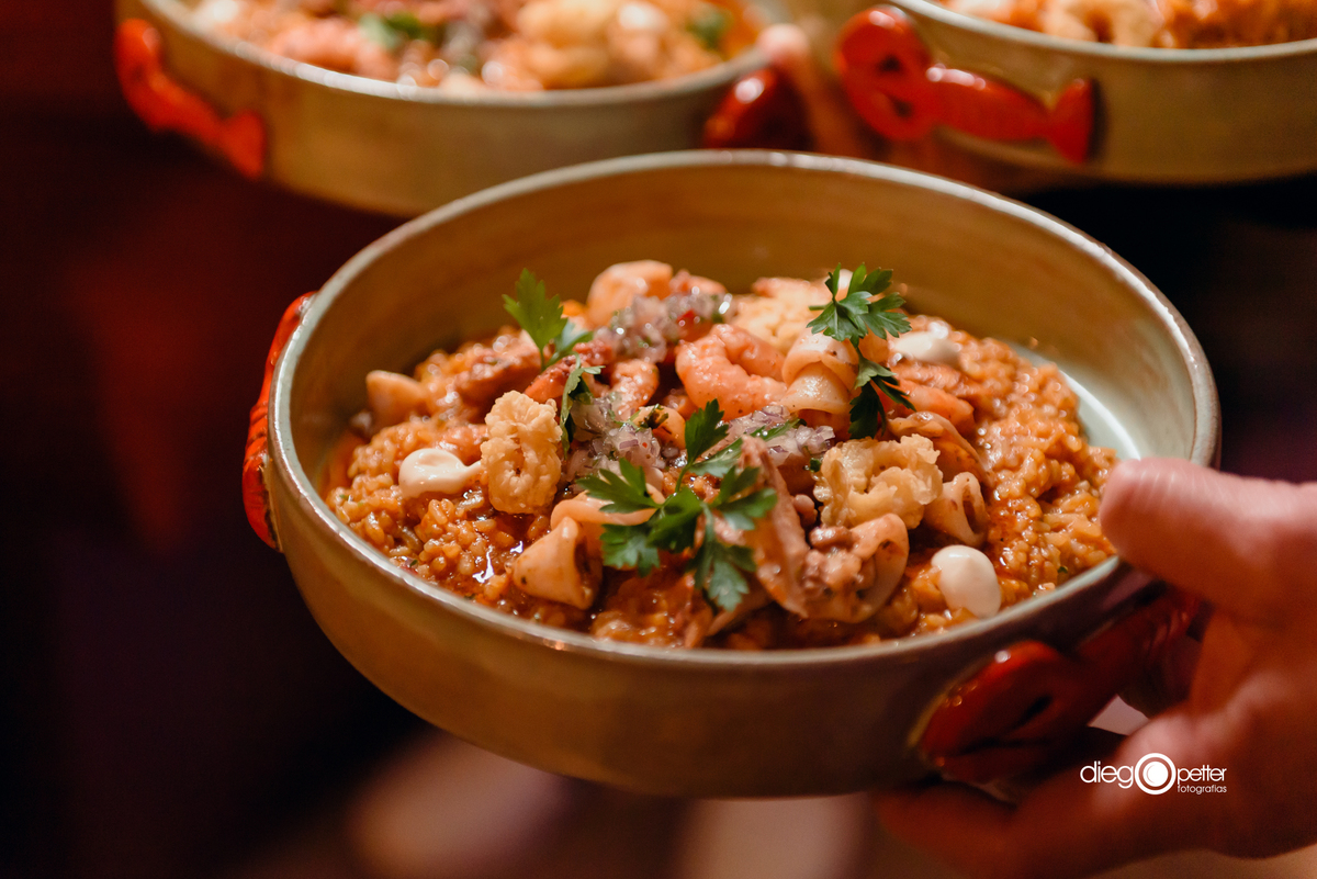 ISOJ Nikkei risoto de frutos do mar