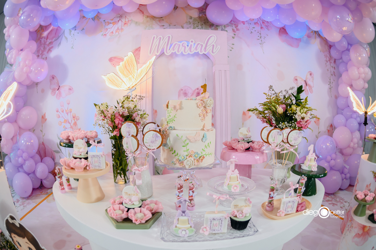 mesa do bolo decoração infantil