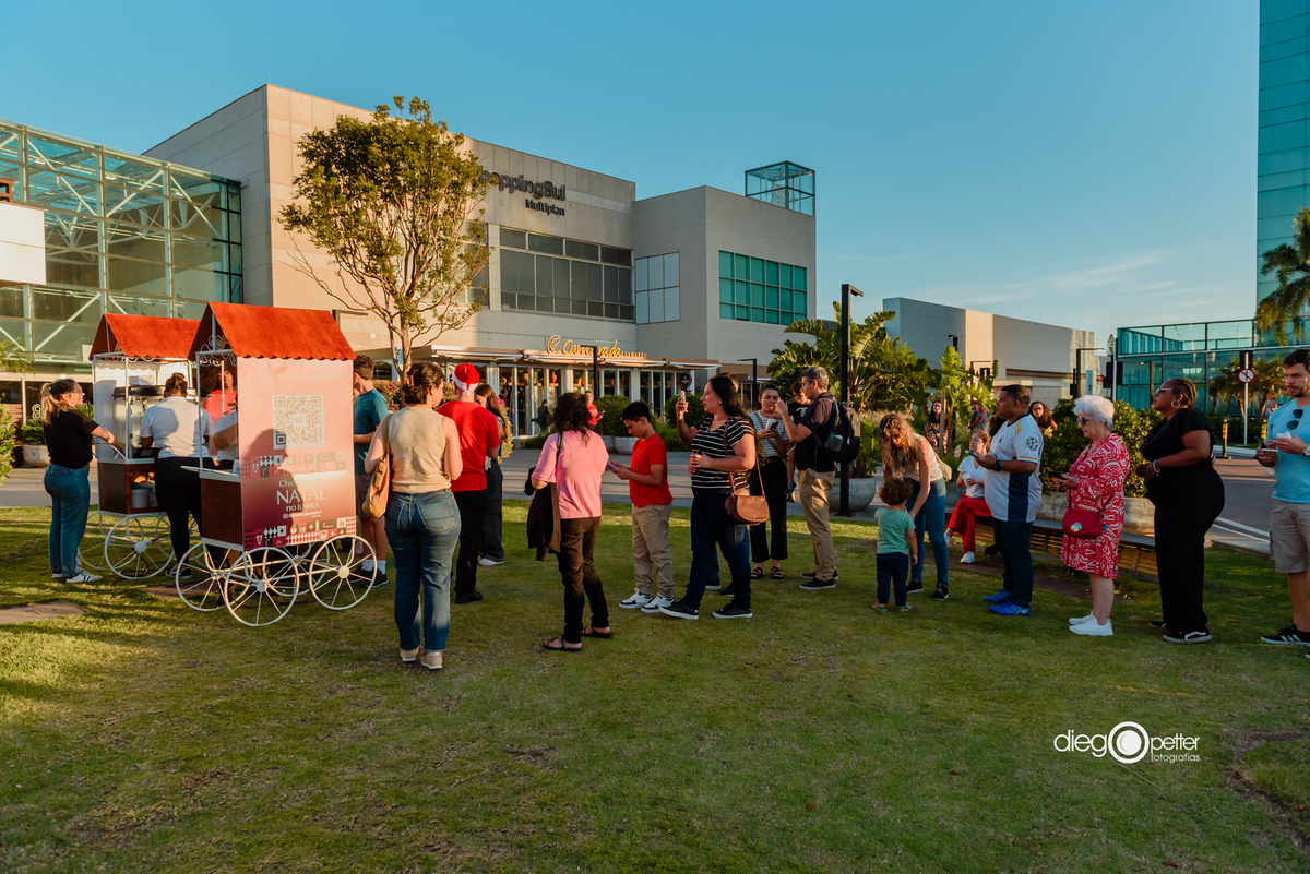 ação de natal para clientes resgatarem brindes